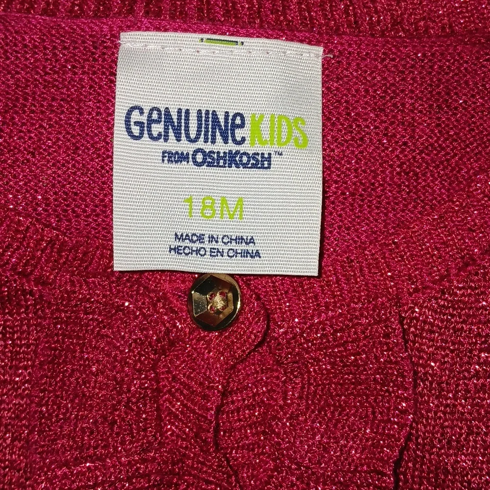 Genuine Kids From OSHKOSH Kids cardigan with‎ bell sleeves Size 18M